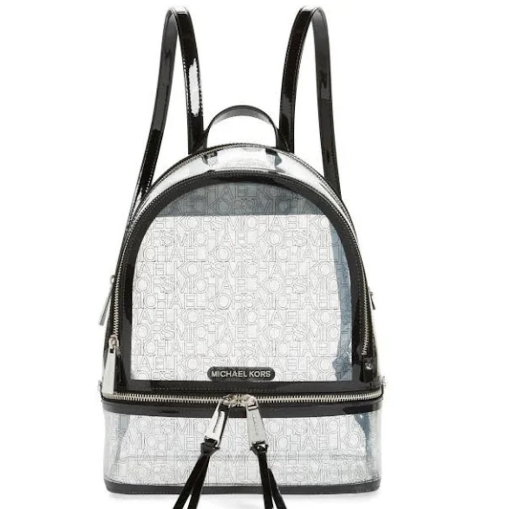 MICHAEL Michael Kors Rhea Zip Clear Logo Backpack
